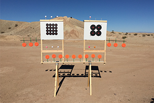Customers Using the Target Stand in the desert